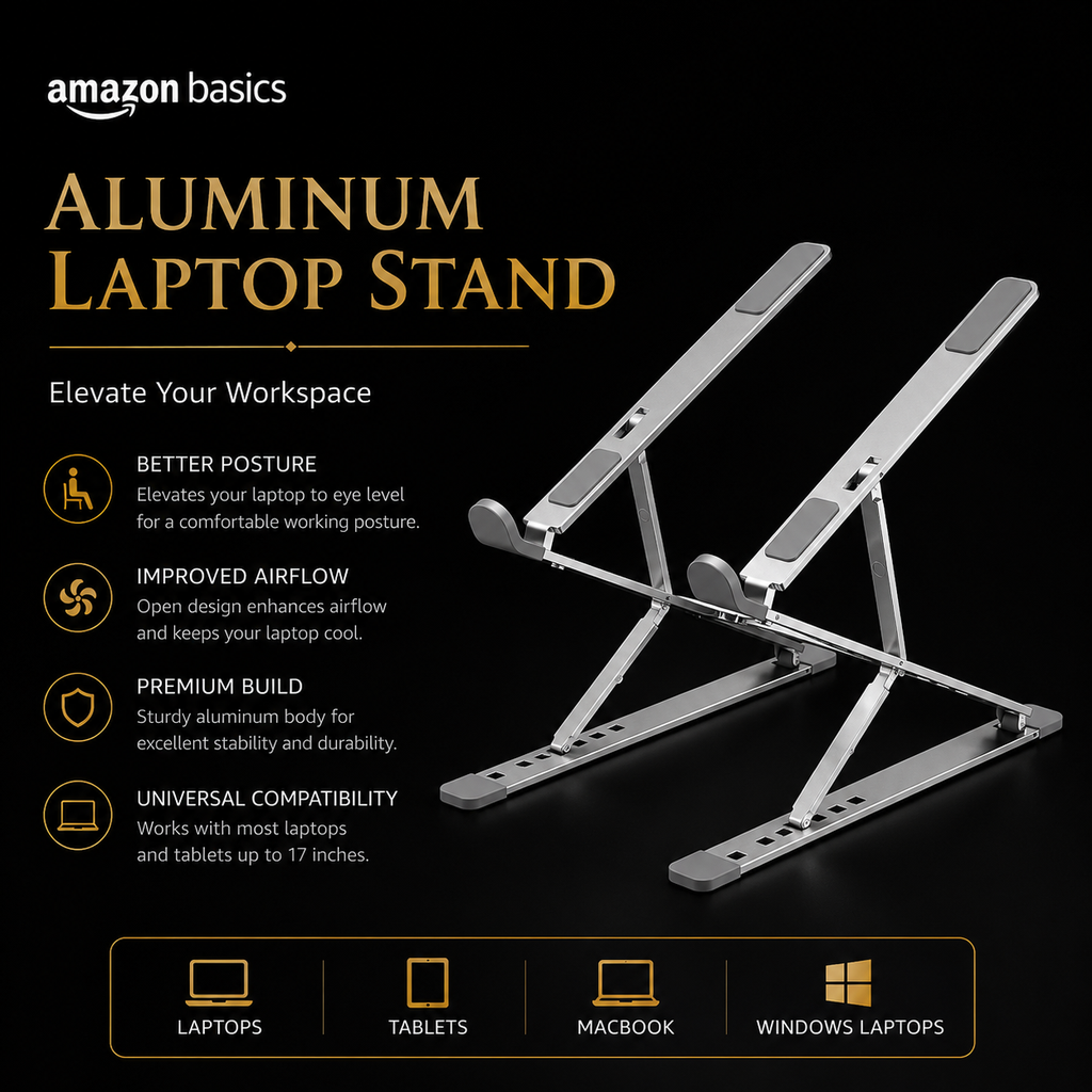 Aluminum Laptop Stand amazon basics