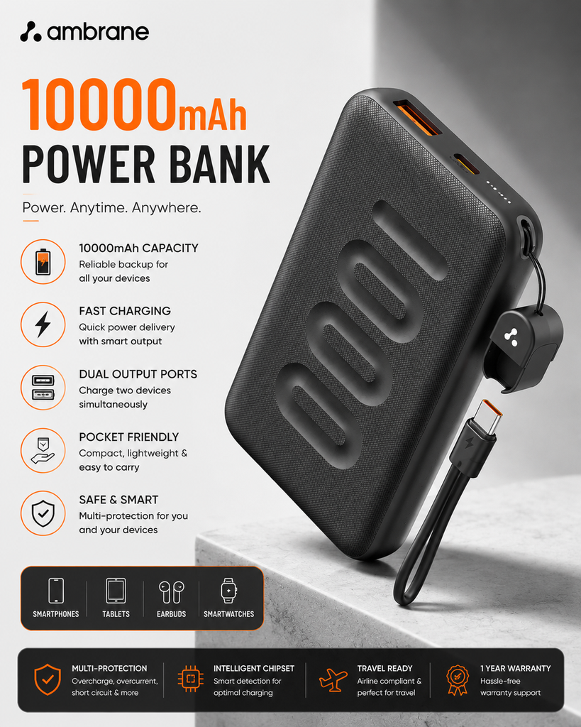 Ambrane 10000mAh PowerBank